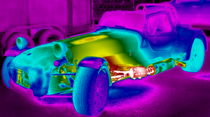 thermal interpretation of Caterham 7 Car