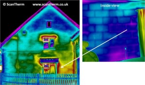 damp cavity wall insulation thermal survey image 