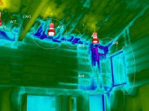 Themal imaging and air leakage test